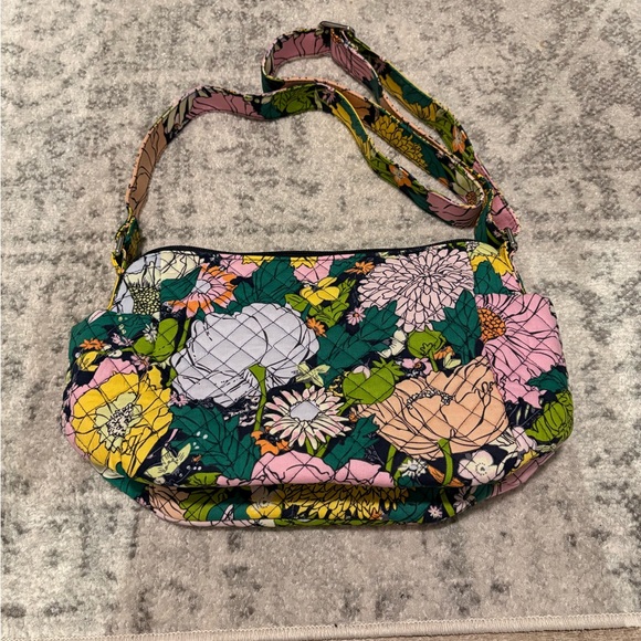 Vera Bradley Pink and Green Shoulder Bags with Geometric Flair - Picture 6 of 6